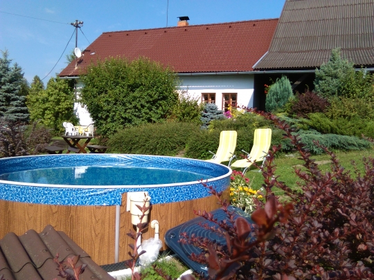 Chalupa Bystřec s bazénem v Orlických horách